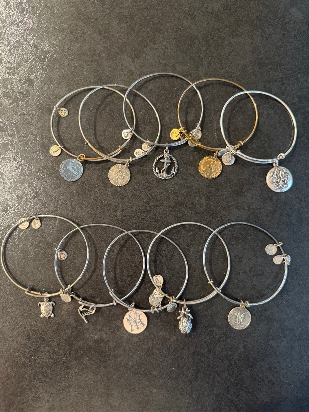 Alex and Ani bracelet lot of 10